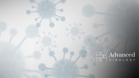 'Advanced Virology' banner with virus graphics.